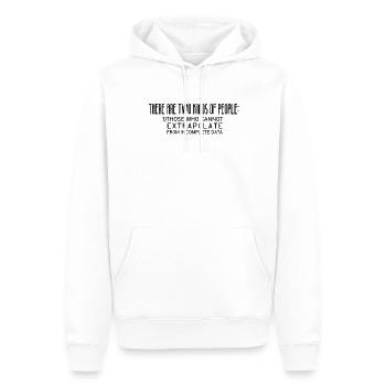 Mathematik Lustiges Mathe Extrapolate - Männer Premium Bio Hoodie - Weiß - Vorne - Nico (187cm)