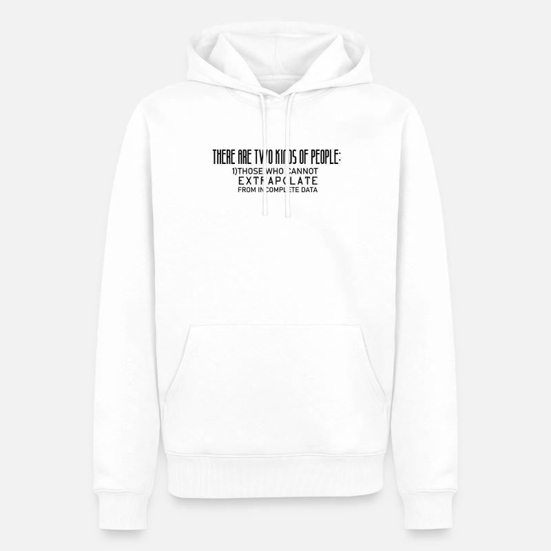 Mathematik Lustiges Mathe Extrapolate - Männer Premium Bio Hoodie - Weiß