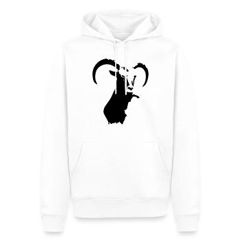 steinbock tier - Männer Premium Bio Hoodie - Weiß - Vorne - Nico (187cm)