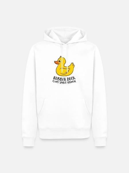 Gummienten Sind Meine Lieblingstiere - Männer Premium Bio Hoodie - Weiß