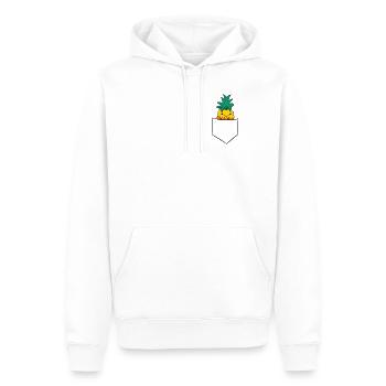 Ananas In Tasche Süße Taschen Ananas - Männer Premium Bio Hoodie - Weiß - Vorne - Nico (187cm)