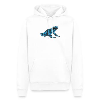 Blauer Gift Pfeil Frosch Dendrobatidae - Männer Premium Bio Hoodie - Weiß - Vorne - Nico (187cm)
