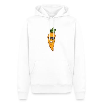 Carotte Halloween Costume Légumes Carottes mignonnes - Sweat à capuche Premium bio Homme - blanc - Devant - Nico (187cm)