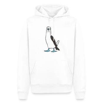 Netter Blauer Fuß Tölpel Vogel, Der Blauen Fuß - Männer Premium Bio Hoodie - Weiß - Vorne - Nico (187cm)