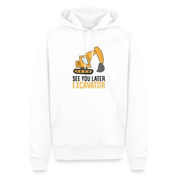 A plus tard Bagger Kids Toddler Boys - Sweat à capuche Premium bio Homme - blanc - Devant - Nico (187cm)