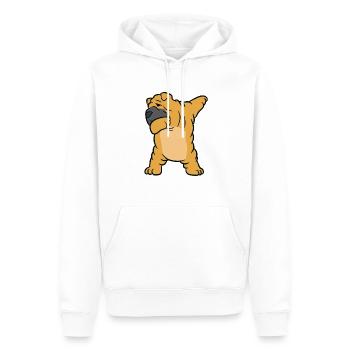 Chinese Shar Pei Dog Kids Dabbing Shar Pei Dog - Männer Premium Bio Hoodie - Weiß - Vorne - Nico (187cm)
