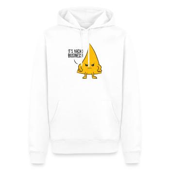 Seine Nacho Business Lustige Nachos Lustige Nacho - Männer Premium Bio Hoodie - Weiß - Vorne - Nico (187cm)