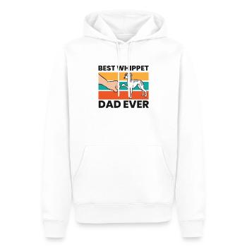 Liebe Whippets Bester Whippet-Papa aller Zeiten - Männer Premium Bio Hoodie - Weiß - Vorne - Nico (187cm)