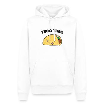 Taco Time Liebe Tacos - Männer Premium Bio Hoodie - Weiß - Vorne - Nico (187cm)