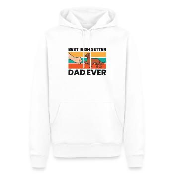Bester Irish Setter Vater aller Zeiten - Männer Premium Bio Hoodie - Weiß - Vorne - Nico (187cm)