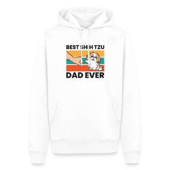 Bester Shih Tzu Papa aller Zeiten Niedlicher Shih - Männer Premium Bio Hoodie - Weiß - Vorne - Nico (187cm)