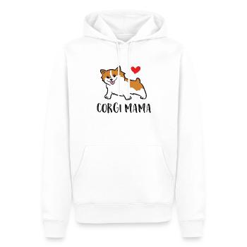 Corgi Mama Niedlicher Welsh Corgi - Männer Premium Bio Hoodie - Weiß - Vorne - Nico (187cm)