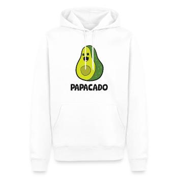 Avocado Papa Avocado Papa Avocado Papacado - Männer Premium Bio Hoodie - Weiß - Vorne - Nico (187cm)