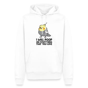 Fußball-Vater wie normaler Vater, aber mit - Männer Premium Bio Hoodie - Weiß - Vorne - Nico (187cm)