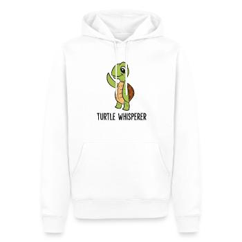 Turtle Whisperer Turtle Whisperer Funny Turtle - Men’s Premium Organic Hoodie - white - Front - Nico (187cm)