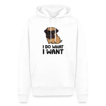 Italian Mastiff I Do What I Want Cane Corso - Men’s Premium Organic Hoodie - white - Front - Nico (187cm)