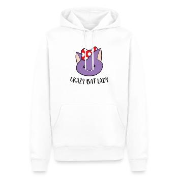 Bat Lovers Filles Femmes Folles - Sweat à capuche Premium bio Homme - blanc - Devant - Nico (187cm)