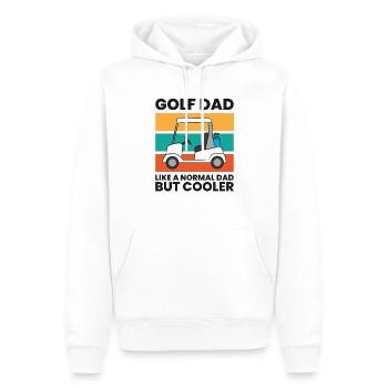 Golf Papa Wie ein normaler Papa Aber Cooler - Männer Premium Bio Hoodie - Weiß - Vorne - Nico (187cm)