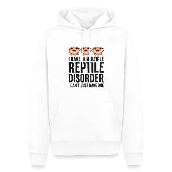 J’ai plusieurs maladies de reptiles, je peux - Sweat à capuche Premium bio Homme - blanc - Devant - Nico (187cm)