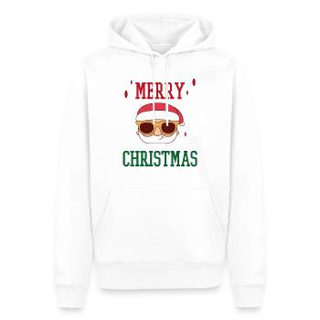 Joyeux Noël Familles Freiertage Logo - Sweat à capuche Premium bio Homme - blanc - Devant - Nico (187cm)