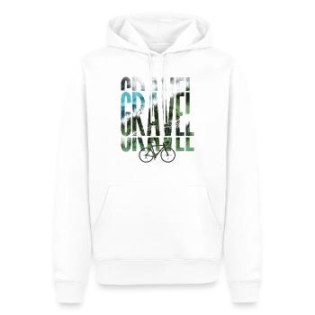 Schotter, Mountainbike, Leidenschaft Radfahren, Radfahrer - Männer Premium Bio Hoodie - Weiß - Vorne - Nico (187cm)