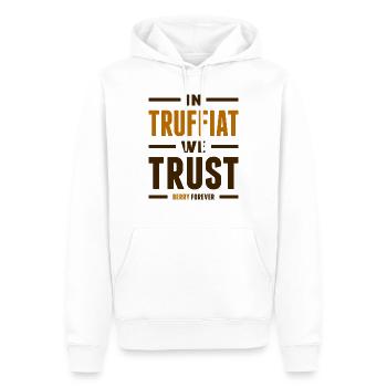 In Truffiat we trust - Sweat à capuche Premium bio Homme - blanc - Devant - Nico (187cm)
