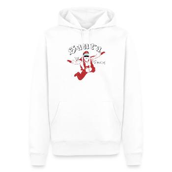 Santa Claus, dass dir ein lächeln schenkt - Männer Premium Bio Hoodie - Weiß - Vorne - Nico (187cm)
