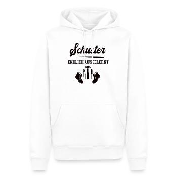 Schuster Ausbildung Bestanden Azubi Schusterei - Männer Premium Bio Hoodie - Weiß - Vorne - Nico (187cm)