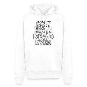 Einsiedlerkrebs-Vater Stolz - Männer Premium Bio Hoodie - Weiß - Vorne - Nico (187cm)