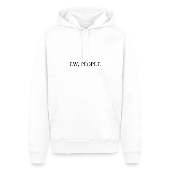 Ew, People - Men’s Premium Organic Hoodie - white - Front - Nico (187cm)