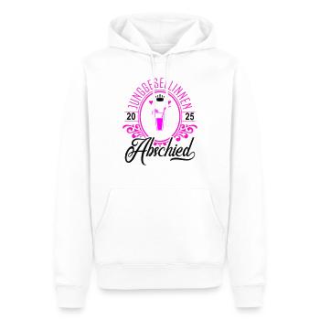 junggesellinnen abschied 2025 - Männer Premium Bio Hoodie - Weiß - Vorne - Nico (187cm)