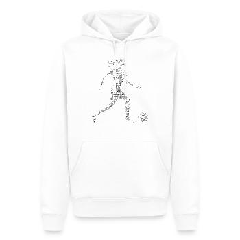 Footballer Women Soccer Girl - Men’s Premium Organic Hoodie - white - Front - Nico (187cm)