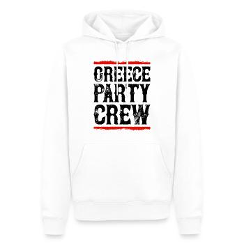 Greece Party Crew - Men’s Premium Organic Hoodie - white - Front - Nico (187cm)