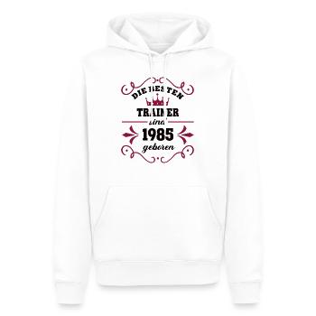 Trainerin Geburtstag Jahrgang 1985 Trainer Geb - Männer Premium Bio Hoodie - Weiß - Vorne - Nico (187cm)