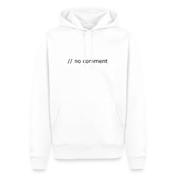 No comment Programming Informatik Geschenk - Männer Premium Bio Hoodie - Weiß - Vorne - Nico (187cm)