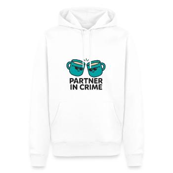 Partenaires dans le crime - Funny Mugs Friends - Sweat à capuche Premium bio Homme - blanc - Devant - Nico (187cm)
