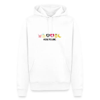 #Honeymooning Flitterwochen Hochzeit Reise Urlaub - Männer Premium Bio Hoodie - Weiß - Vorne - Nico (187cm)