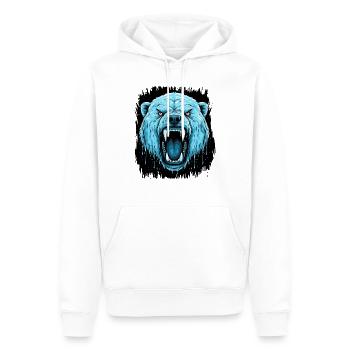 changement climatique heureux idée présente livres capitalistes - Sweat à capuche Premium bio Homme - blanc - Devant - Nico (187cm)