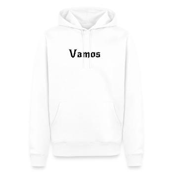 Vamos - Männer Premium Bio Hoodie - Weiß - Vorne - Nico (187cm)