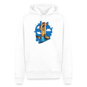 Giraffe - Männer Premium Bio Hoodie - Weiß - Vorne - Nico (187cm)