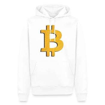 bitcoin gold - Männer Premium Bio Hoodie - Weiß - Vorne - Nico (187cm)