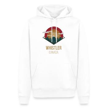 Snowboard Ski Apres Alpen Whistler Canada Cadeau - Sweat à capuche Premium bio Homme - blanc - Devant - Nico (187cm)