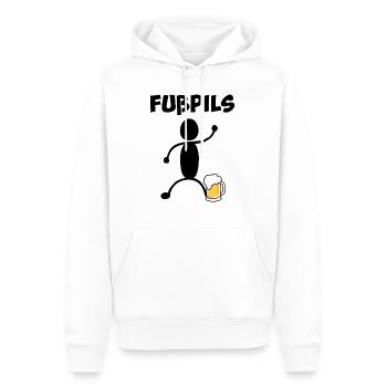 Fußpils - Sweat à capuche Premium bio Homme - blanc - Devant - Nico (187cm)