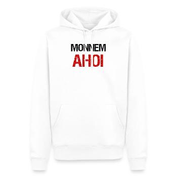 Monnem Ahoy - Men’s Premium Organic Hoodie - white - Front - Nico (187cm)