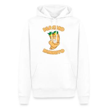Burritos macho - Sweat à capuche Premium bio Homme - blanc - Devant - Nico (187cm)