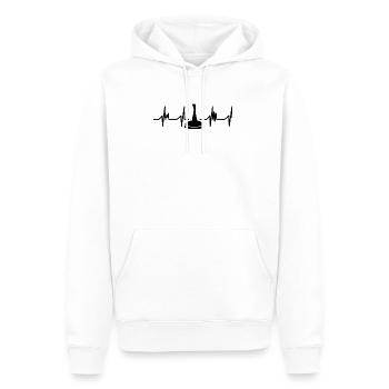 Mannschaftsschießen Stockschütze Eisstockschießen - Männer Premium Bio Hoodie - Weiß - Vorne - Nico (187cm)