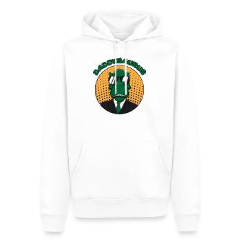 Dinosaurier Dino T-Rex Papa Vater Papi Geschenk - Männer Premium Bio Hoodie - Weiß - Vorne - Nico (187cm)