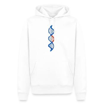 Doppelhelix DNA DNS Test Geschenkidee für Forscher - Männer Premium Bio Hoodie - Weiß - Vorne - Nico (187cm)