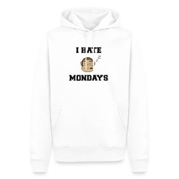 Ich Hasse Montage Bürohumor I Hate Mondays - Männer Premium Bio Hoodie - Weiß - Vorne - Nico (187cm)