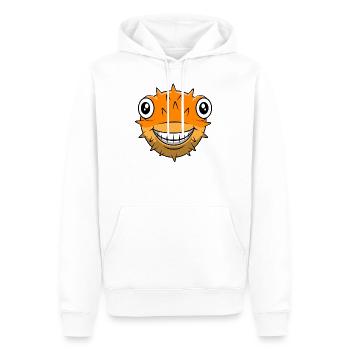 Kugelfisch Fisch Meer Liebhaber Gift Geschenk - Männer Premium Bio Hoodie - Weiß - Vorne - Nico (187cm)